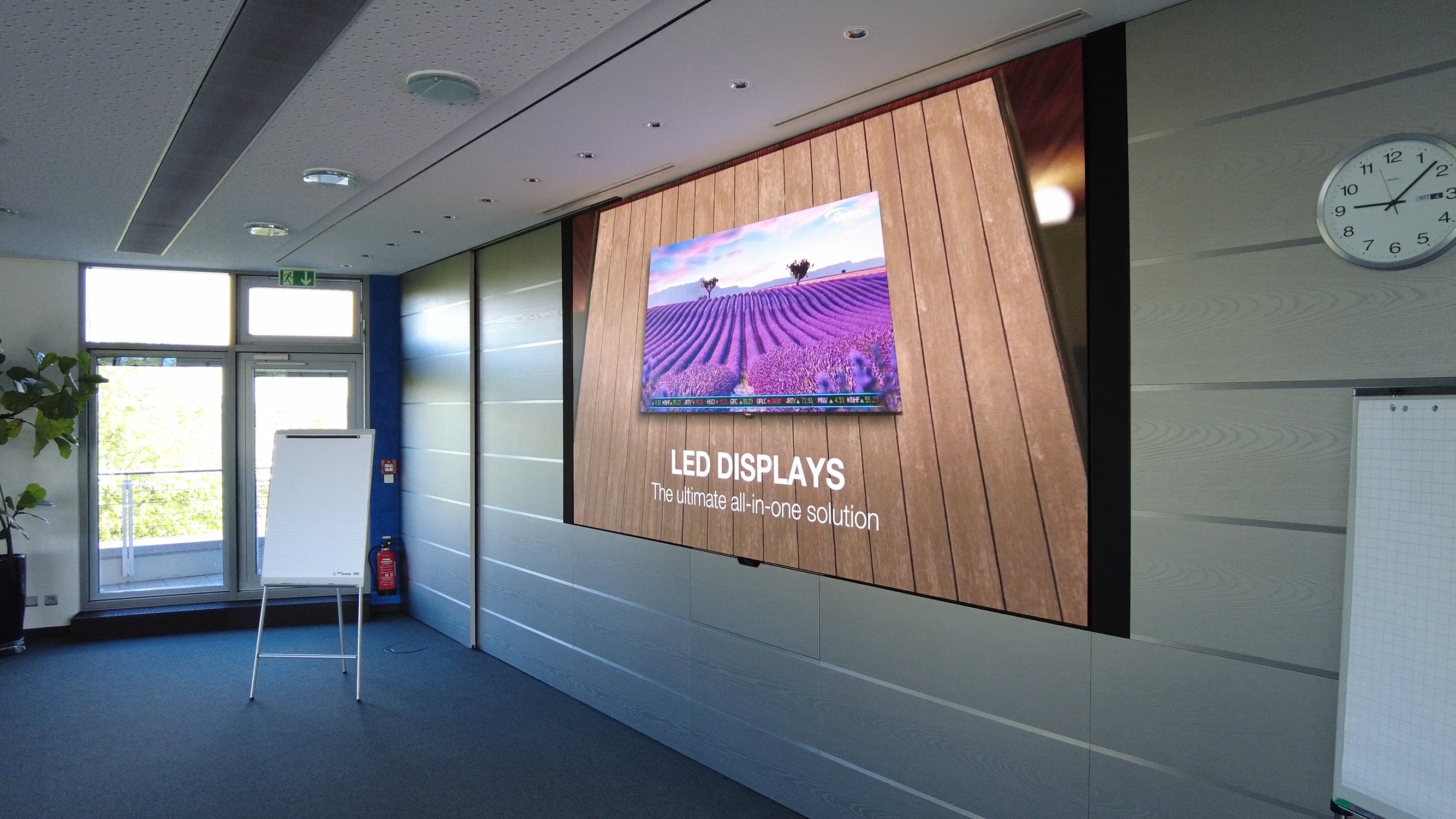 Optoma's multi award-winning all-in-one LED display exceeds expectations once again at Badenova